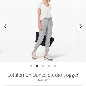 Lululemon Dance Studio Jogger 4 Silver Drop gray